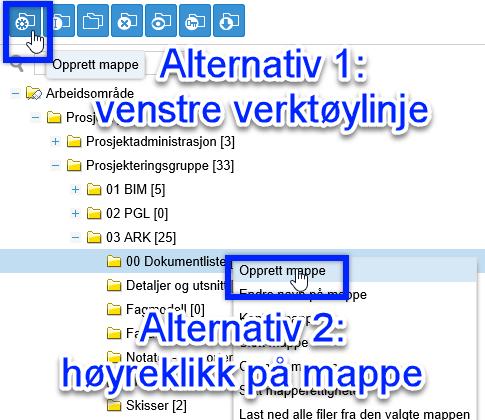 BIM2Share AS Byggeweb Prosjekt Side 5/35 3 Arbeidsområdet 3.1 Strukturen i arbeidsområdet Arbeidsområdet fungerer litt som en ekstern harddisk. Her lagres og utveksles filer som er under utarbeidelse.