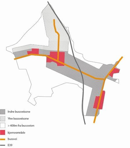 Figur 26 Soneinndeling ved hovedhøring (venstre) og soneinndeling ved tilleggshøring (høyre) Figurene over viser ny og gammel soneinndeling.