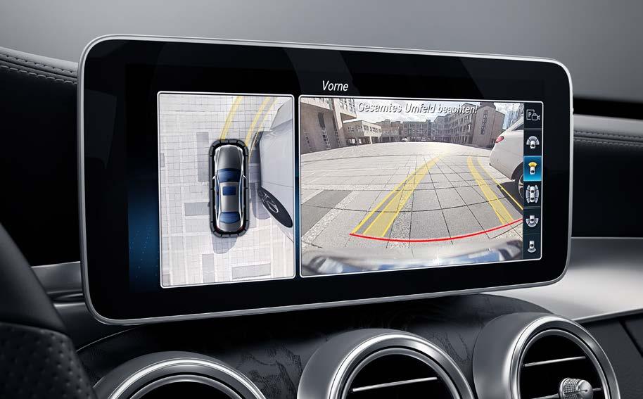Mercedes-Benz Intelligent Drive Enten det gjelder rushtrafikk, langkjøring om natten eller turer på ukjente veier. Din C-Klasse avlaster deg merkbart i stressende situasjoner.
