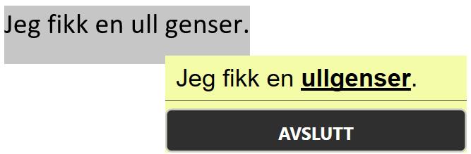 Dette gjelder særlig likelydende ord og ord som ligner hverandre i uttale og skrift. Eksempler på slike feil kan være i en setning som "Vi reiste bot.