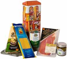 finhakkede 400g / Jamondul Serranoskinke skivet 70g / Jamondul Salchichone skivet 70g / Sarta Picante Chorizopølse 200g / Genovese