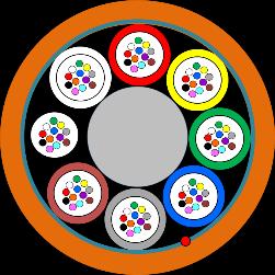 250um single-mode fiber G.652D. Tilgjengelig med G.