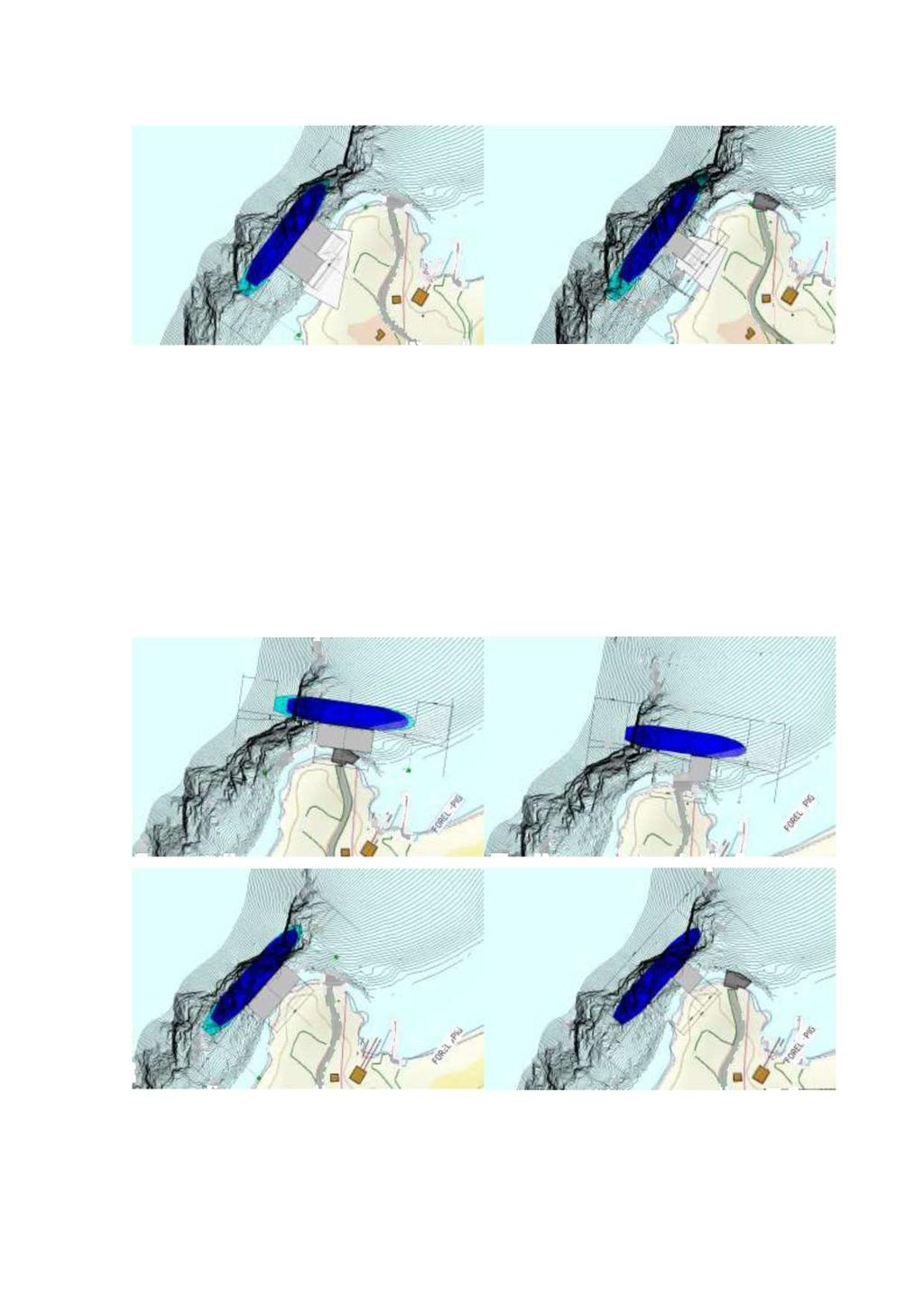 1 ORIEN TERING Figur 1-1 : Valgt kaiplassering TIDLIGERE VURDERTE PLASSERINGER OG UTFORMINGER Det er i prosjektet vurdert ulike kaiplassering og utforminger på kaien.