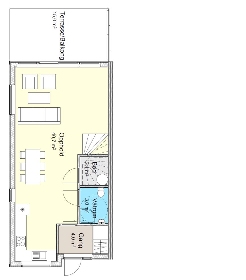 28 TØNSBERG / GAUTERØDVEIEN 28 Plantegning PLANTEGNING 1 ETASJE.