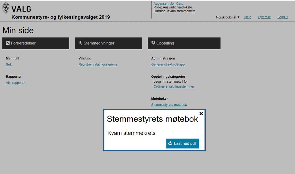 Last ned møtebok for utskrift Trykk på