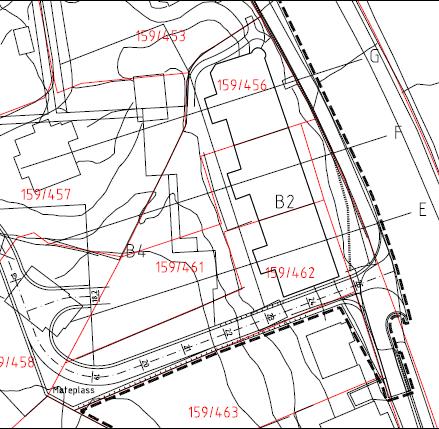 Figur 3: Snitt E, F og G. ABO plan og arkitektur Området tåler større volumer i nordvest. Fagetaten foreslår derimot en vesentlig reduksjon innen delfelt B4 (B4 a, B4 b og B4 c).