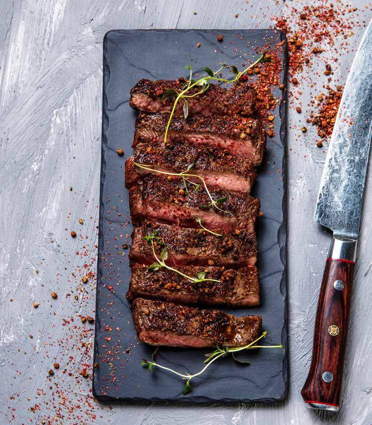 STOR GRILL Flat-iron steak Vår største grillbuffet med meget gode råvarer. Våre kokker griller maten på stedet og serverer rett fra grillen.