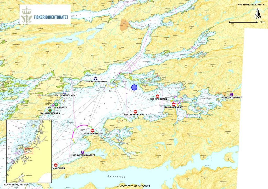 2. Materiale og metode 2.1 Område og stasjonsvalg Tiltenkt lokalitet Stadsøya ligger i Foldafjorden i Nærøy kommune, Trøndelag fylke (figur 2.1.1).