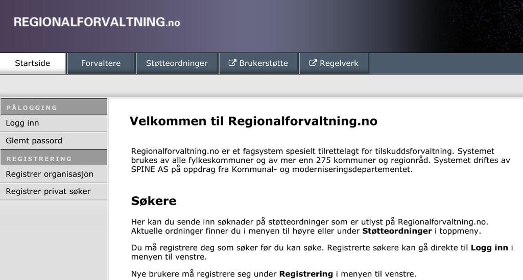 Regionalforvaltning.