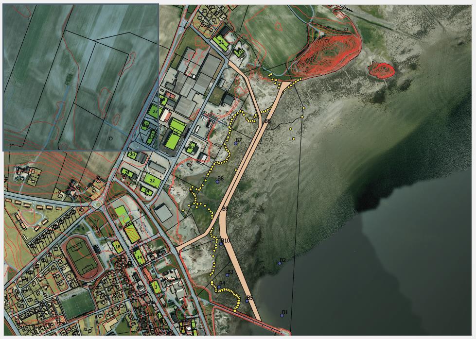 Miljøtekniske Sedimentundersøkelser og tiltaksplan 2 av 15 Figur 1. Kart over tiltaksområdet i trinn 1 i Brekstadbukta.