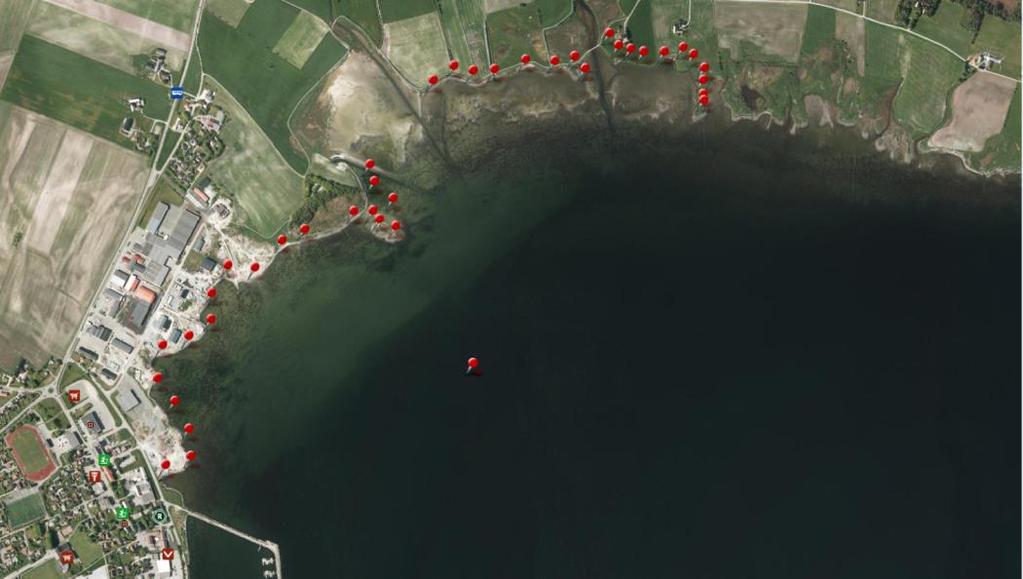 Miljøtekniske Sedimentundersøkelser og tiltaksplan 3 av 15 1969 Figur 2. Ortofoto fra Brekstadbukta i 1969 (øverst) og i 2012 (nederst). Kilde: Norge i bilder. 2012 1.