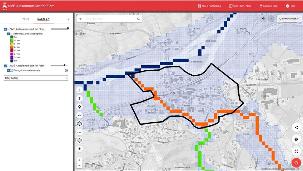 1 Innledning I anledning av arbeidet med en områdereguleringsplan for Os sentrum er det ønsket å utrede flomfaren langs Glomma og Verjåa.