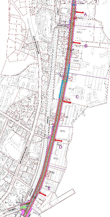 Scenario 6 (2043) (som før, med utbygging og stengt for gjennomkjøring) Beskrivelse av alternativet Bussvei 15,6 m er etablert. Bussveien er i full drift.