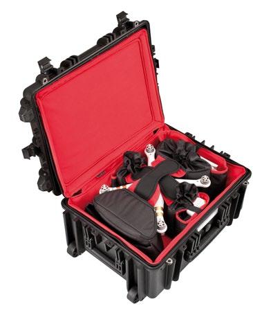 8 EXPLORER DRONEKOFFERT Explorer Cases har utviklet en serie dronekofferter med innredning