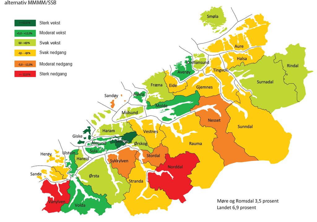 Venta folketalsvekst i