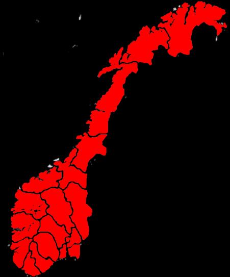 Finnmark, Troms, Sør- Trøndelag,