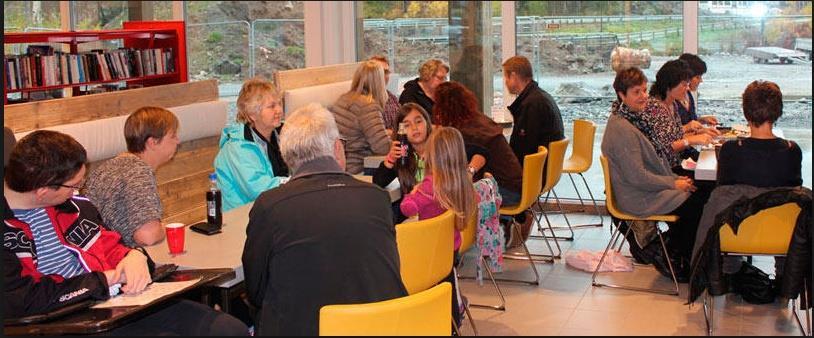 Tilgjengeligheten til det nye biblioteket identisk med butikkens åpningstider.