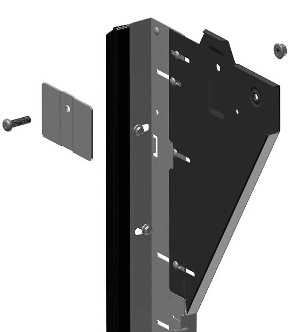 tensiflensmutter som vist på fig (Pose L-67) 8,5x45 treskruer (Pose L-68)