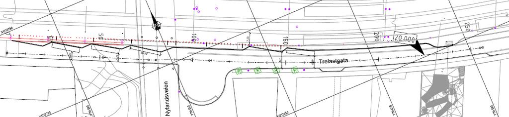 Avviksløsning i Trelastgata JBV har i 2016 etablert sagtannsløsning i Trelastgata for å styrke kapasiteten for buss for tog, samt etablert bedre informasjonssystem til de reisende.