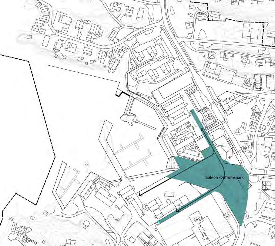 6.5 Suløen sentumspark Eit sentralt parkområde gir sentrum ein ny kvalitet og bind saman Devoldfabrikken si