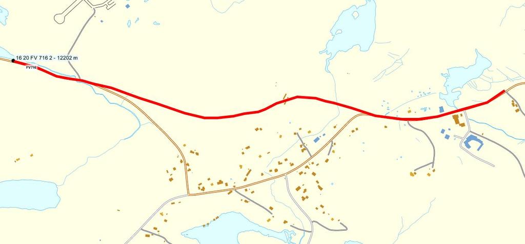 Beskrivelse av planområdet, eksisterende forhold Beliggenhet og kort beskrivelse av dagens vegsituasjon: Gjelder en strekning på ca. 1897 m fra Trøndelag kystflyplass til Nabeita skole.