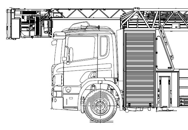 Fig. 2 2. Kjøreveien skal ha fri bredde minimum 3,5 m. Dette for å sikre tilstrekkelig manøvrering av kjøretøy under alle forhold.