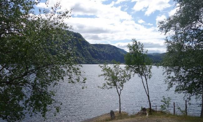 Bekkjavatnet Movatnet er en relativt stor innsjø, med et maksimaldyp på hele 56 meter.