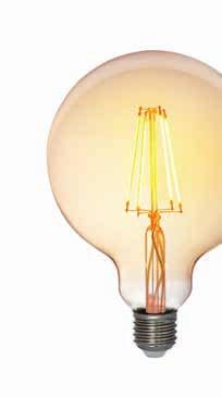 De egner seg svært godt i lamper hvor lyskilden er en del av designet. LED Filament dekorpærene gir et fint stemningslys med svært lavt strømforbruk! NYHETER!