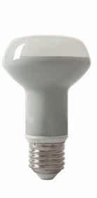 Varmhvit fargetemperatur Størrelse lik tradisjonelle lyskilder LED R39 220lm LED R50 220lm LED R50 500lm LED FLM