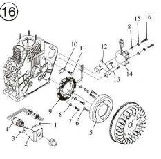 27 / 0 KM186F-15000 Starting Motor Assem 1 KM186F-15100 571452 Starting Motor Assem Startmotor KDE 3500/5000E 1 KM186FS-15100 Starting Motor Assem 1 1-1 KM170F-15003 Engine motor hole cover board 1 2