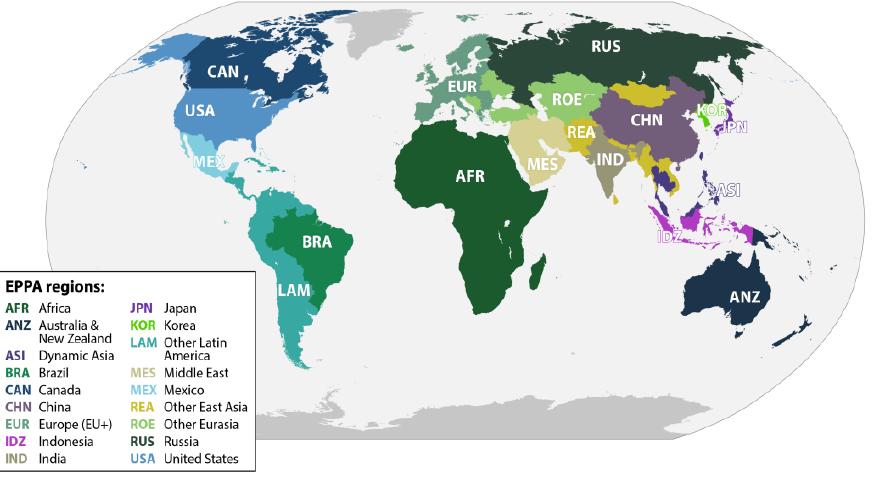 Energy Choice: Analyse & dialog om langsiktige energivalg for land IEA GOT globalt flaggskipprosjekt, 2019 2021++ Inndeling, regioner & land