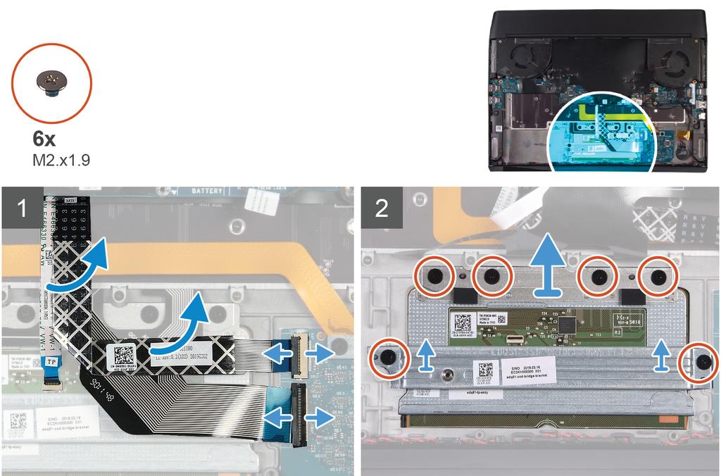 2. Sett inn høyre I/O-kort. 3. Sett inn batteriet. 4. Sett på bakre I/O-deksel. 5. Sett inn 2230 SSD-disken. (hvis dette er aktuelt) 6. Sett inn 2280 SSD-disken. (hvis dette er aktuelt) 7.