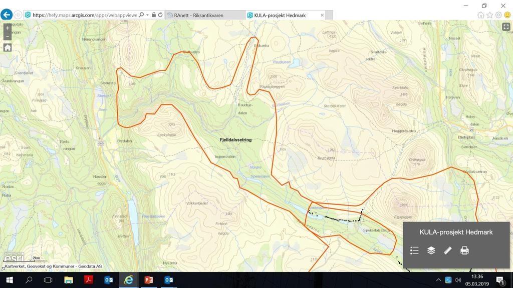 Rausjødalen og Spekedalen Tolga og