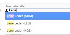 saksbehandler er det standardrollen