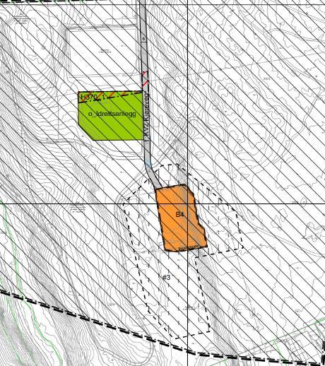 Saksnr: 201708944-251 Side 6 av 16 Husebyskogen (kart nr. 20) Driftsbygg med atkomstvei Driftsbygget er foreslått flyttet til Husebyjordet.