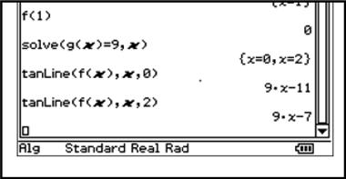 ClassPad har mulighet for delt skjerm som vist i Figur 1b. Vi kan for eksempel ha algebra i den ene delen og et grafisk vindu i den andre.