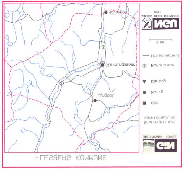 Mulighet for grunnvann som vannforsyning Oppgitt Grunnvann i Grunnvann som Forsyningssted vannbehov løsmasser