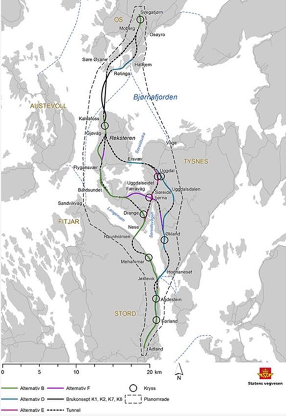 (pågår) Vossobanen/E16 Arna-Stanghelle (pågår) E39 Bokn-Sveio (ikke startet) Andre Nytt