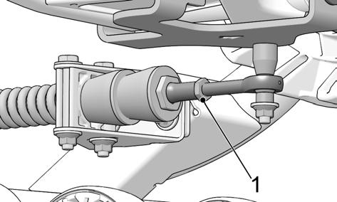 Figure 16 Loosen anti-rotation bracket bolts (1) and (2) to allow anti-rotation retainer (3) to rotate on its axis. See Figure 17.