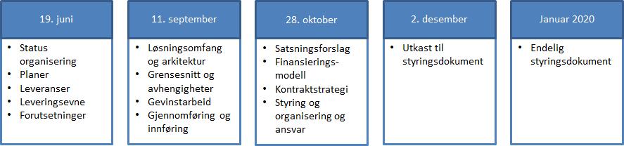 5.4 Kjerneteam KS-programleder skal ha tilgang til et kjerneteam med faste medlemmer som skal bistå med å formidle, forankre og få tilslutning til sakene fra direktoratet for e-helse og eventuelt fra