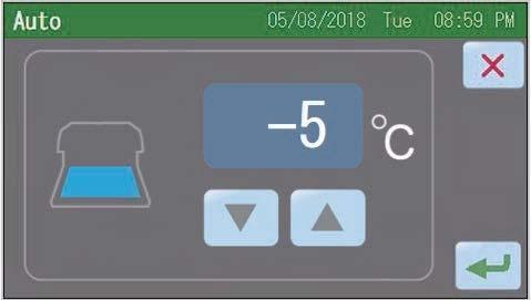 Legg også merke til at Cryo Modules temperatur kan stilles inn selv om styrekabelen ikke er tilkoblet. 2.