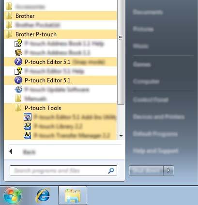 6 Hvordan bruke P-touch Editor (bare Windows ) 6 Bruke P-touch Editor 6 Du må installere P-touch Editor og skriverdriveren for å kunne bruke skriveren sammen med datamaskinen.