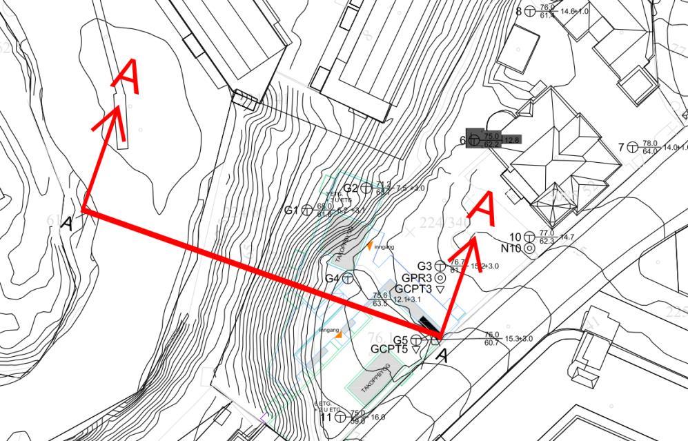 Mulighet for infiltrasjon/åpne løsninger Skråning ned mot Akerselva For å håndtere dimensjonerende overvannsmengder fra takflatene vil dette utgjøre 25 m 3 (25 000 liter) med vann. Pga.