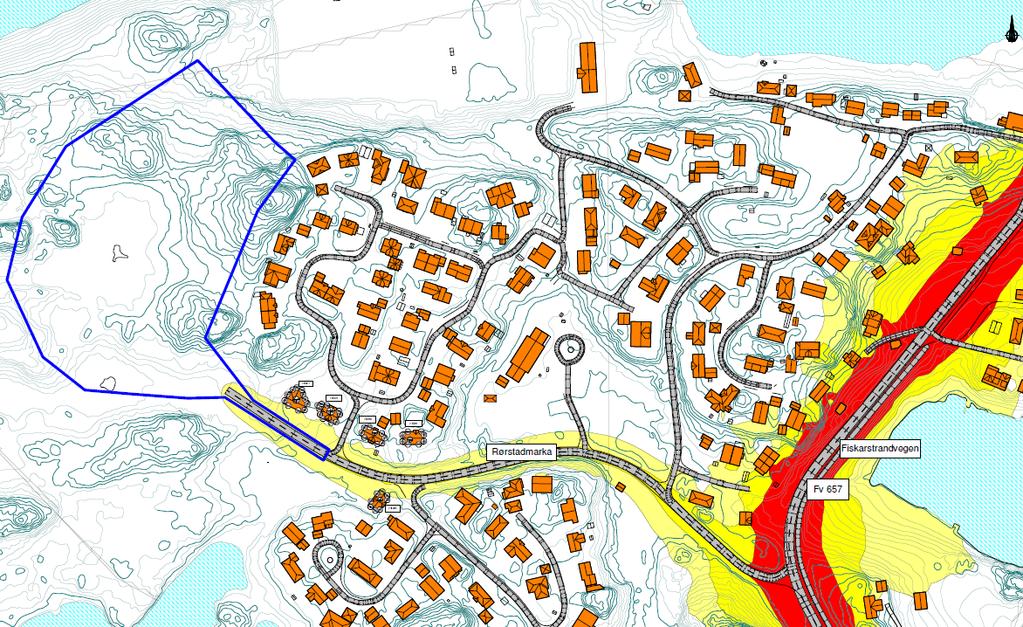 6.Miljø/ Lndruk, okstv : forureining i form v lyd, lukt eller støy Det er utført ei støyvurdering v trfikkstøy frå tilkomstvegen Rørstdmrk. Fgrpport frå Noronsult er lgt ved.