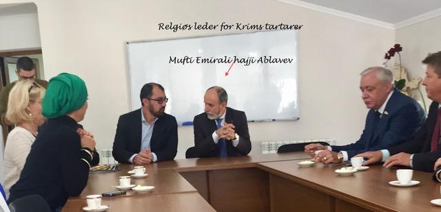 Møte med Krimtatarenes øverste religiøse og politiske leder.