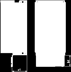 Dimensions in mm ATV212H b1 c1 D22M3X D22N4, D30N4 122 120 D37N4, D45N4 113 127 Dimensions in in. ATV212H b1 c1 D22M3X D22N4, D30N4 4.80 4.