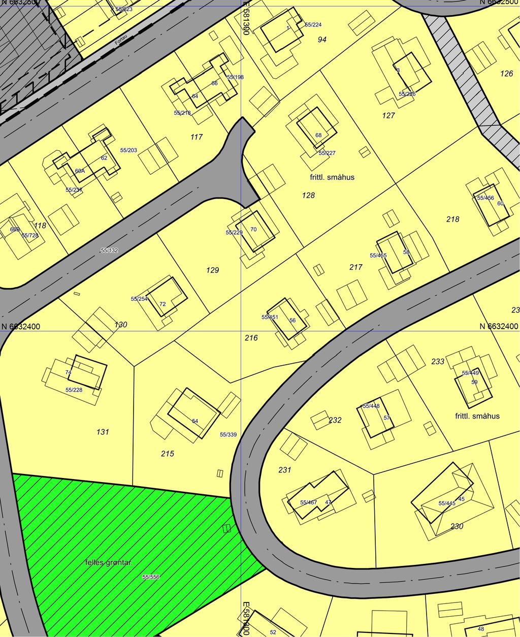 Reguleringsplankart Asker kmmune Eiendm: 55/451 Adresse: Kjøiaveien 56 Dat: 12.08.