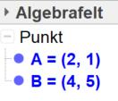 Oppgave 4.14 Ei linje går gjennom punktene (, 1) og (4, 5) a) Tegn linja. b) Finn konstantleddet og stigningstallet for linja. c) Finn likningen for linja. Bruker GeoGebra.