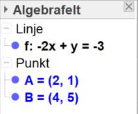 b) Finn konstantleddet og stigningstallet for linja.