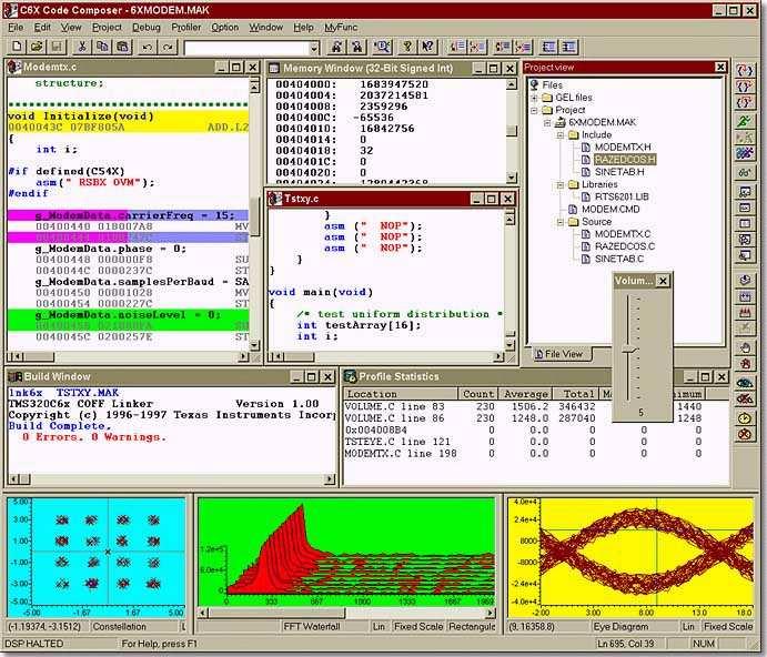 集成调试环境 CCS Code Composer Studio 功能强大 开放型实时开发工具 DSP 领域第一个 : 完整的 开放型集成开发环境